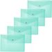 HERMA 20060 Documenthoezen A5 Transparant Turquoise, 5 Stuks