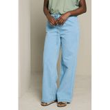 LOLALIZA wide leg fit broek - mediumblauw