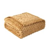 Good Nite Knuffeldeken, 270 x 230 cm, zacht, warm, microvezel, deken voor bank, bed, slaapkamer, kantoor, beige