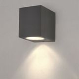 Ledvion - 8x LED Wandlamp Antraciet - GU10 - IP54