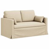 vidaXL Bank Crème Stof 139 x 78 x 80 cm