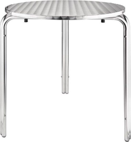 Bolero Ronde RVS Bistrotafel 70cm