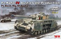 Rye Field Model Kit de modèle véhicules militaires - 5033 RM-5033 Pz.Kpfw.IV Ausf.J Late Production Pz.Beob.Wg.IV Ausf. J 2 in 1 Plastique - 1:35 - Maquette