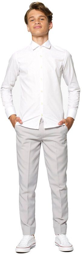 OppoSuits White Knight Jongens Overhemd Wit Maat 134/140