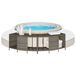 VidaXL Étagères de rangement pour spa, lot de 2, gris, polyrotin