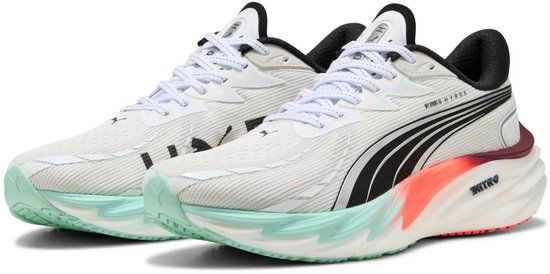 PUMA - Velocity Nitro 4 Hyrox - Heren - Wit - Maat 42 - Hardloopschoenen