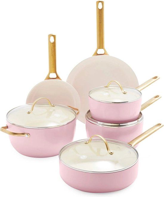 GreenPan Padova Pannenset - 10-Delig - Roze