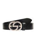 Vanzetti Leren Riem Full Leather Buckel Belt W75 Black Zwart