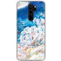 1001 coques Xiaomi Redmi Note 8 Pro Siliconen hoesje - marbre ocean