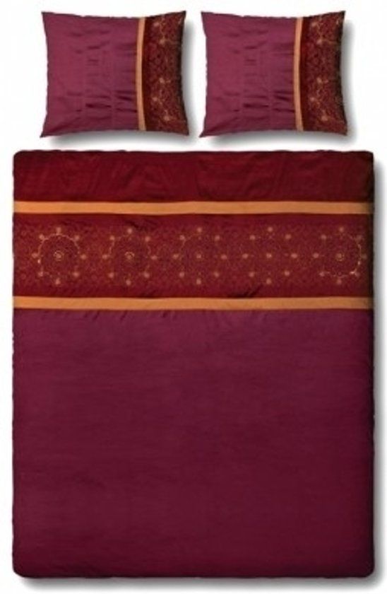 Essenza Pradesh Dekbedovertrek - Eenpersoons - 140x200/220 cm - Rood