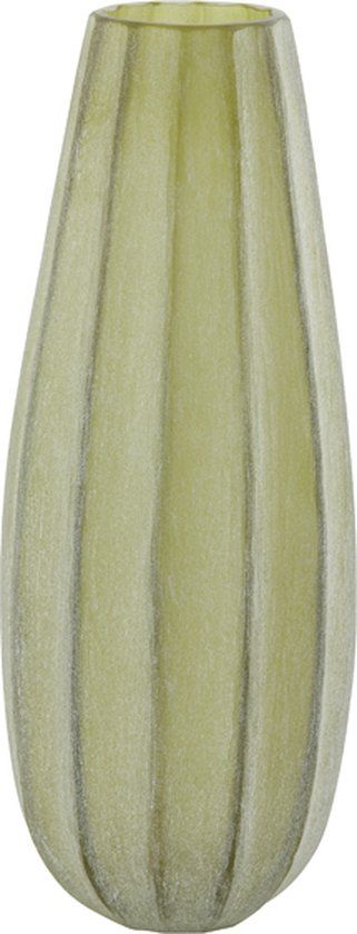 Light & Living Vaas BRADLEY - Ø17.5x44.5cm - Groen - Glas - Modern