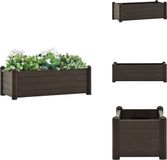 vidaXL - Plantenbak - verhoogd - 100x43x35 cm - PP - Mokka