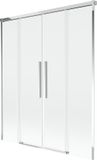 Mexen Rox badwand 2-delig schuifbaar 150 x 150 cm, transparant, chroom