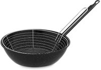Vaello Poêle avec panier Acier émaillé noir (Ø 28 cm)