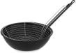 Vaello Poêle avec panier Acier émaillé noir (Ø 28 cm)