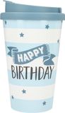 Depesche Drinkbeker To-Go Happy Birthday Stars