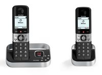 Alcatel F890 Voice Duo - Téléphone DECT sans fil avec répondeur - Noir/Argent