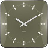 Karlsson Wandklok Sucinto Dome Square - Groen - 35x35x35cm