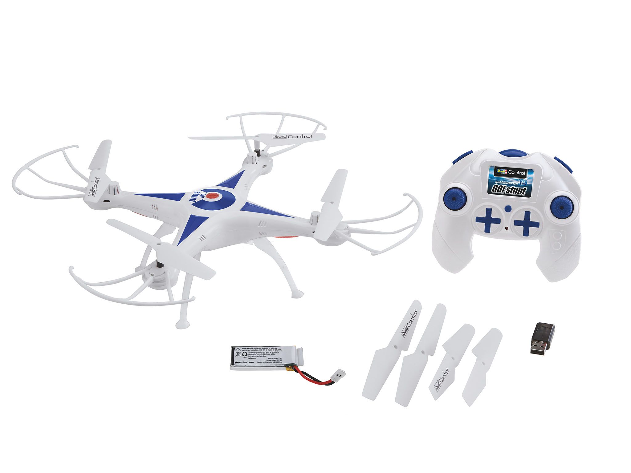 Revell GO! STUNT Quadcopter - Ready to Fly - Blue/White