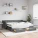 Maison Exclusive Lit gigogne extensible avec tiroirs, gris foncé, 90x190 cm, rembourré