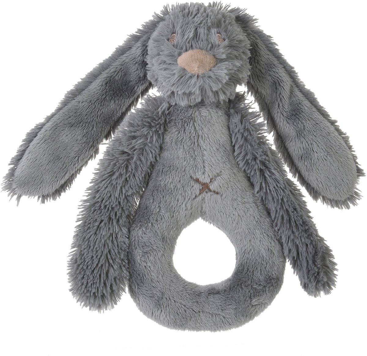 Happy Horse Deep Grey Rabbit Richie Rattle knuffel 18 cm