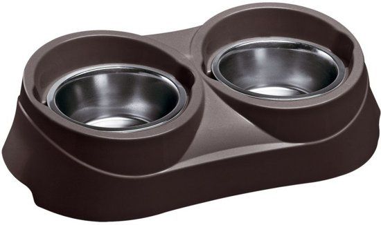 Ferplast Duo Feed 1 Voerbak - 38,5x20x9 cm - Assorti