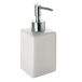 Gedy Queenstown Dosa Zeep, afmetingen en gewicht: 16,5 x 6,5 cm & 0,48 kg, zeepdispenser voor badkamer van keramiek, witte afwerking, R&E-design, 2 jaar garantie, uniek
