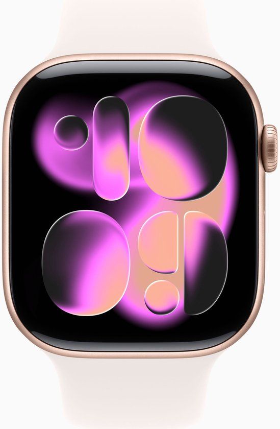 Apple Watch S11 Cellular 46mm Rose Gold Aluminium Case with Light Blush Sport Band - M/L