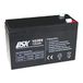 DSK - AGM verzegelde loodaccu met hoge ontlading. 12V en 6Ah. Ideale batterij voor UPS-SAI, beveiligings- en communicatiesystemen, noodverlichting, zwart