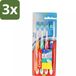 Colgate Triple Action Medium Tandenborstels - 4 Borstels - 3 Stuks