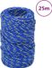 vidaXL Boottouw 2 mm 25 m polypropyleen blauw
