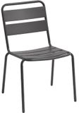 Phuket Chaise de jardin empilable – Élégance graphite avec design contemporain