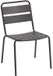 Phuket Chaise de jardin empilable – Élégance graphite avec design contemporain