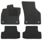 AD Tuning HG14630 Velours Vloermatten Set (4-delig) Zwart Pasvorm Autotapijten