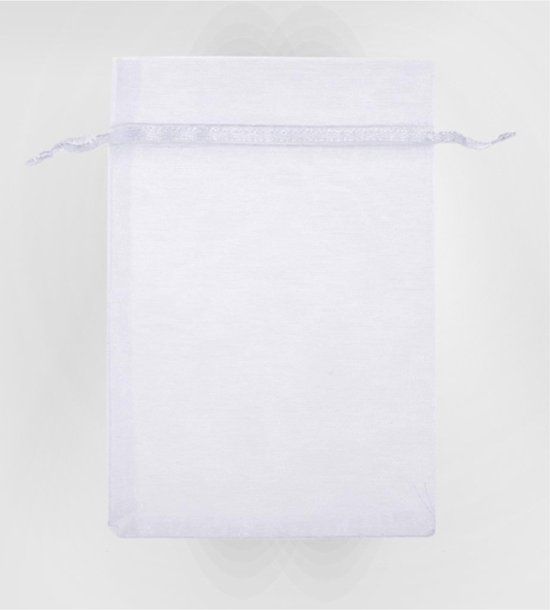 Organza Cadeauzakjes 7x9CM - 100 Stuks - Wit