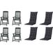Progarden Tampa+Auflagen SET grü/bl X64451 Tuinmeubelset