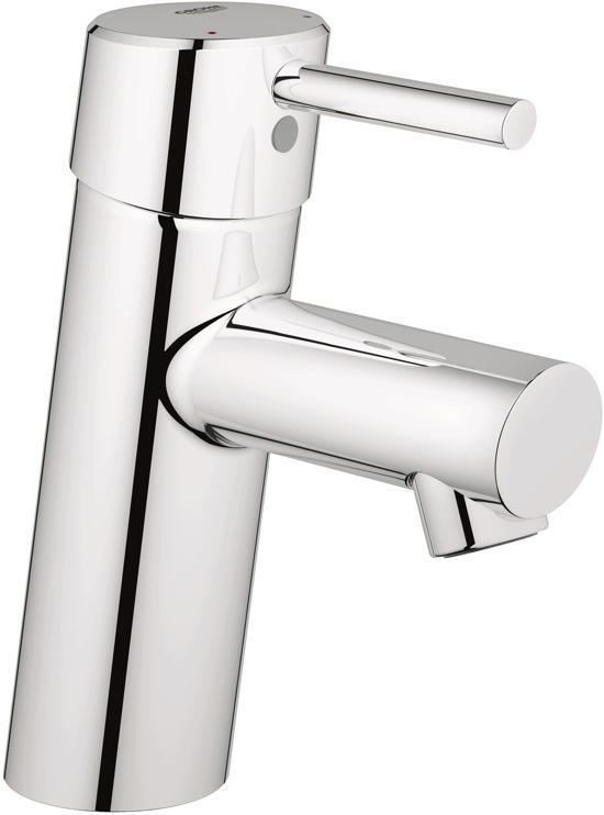 GROHE concetto 1-gats wastafelkraan m. gladde body ecojoy chroom