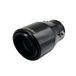 Simoni Racing Uitlaatsierstuk Rond/Schuin RVS Zwart - Ø90xL150mm - Montage 39->64mm