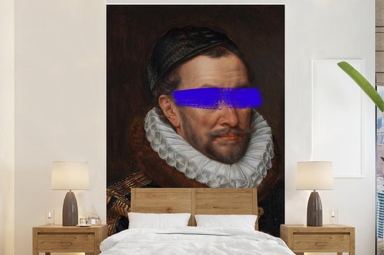 Nr1Wallpaper Behang - Fotobehang Willem van Oranje - Adriaen Thomasz - Blauw - Breedte 195 cm x hoogte 300 cm