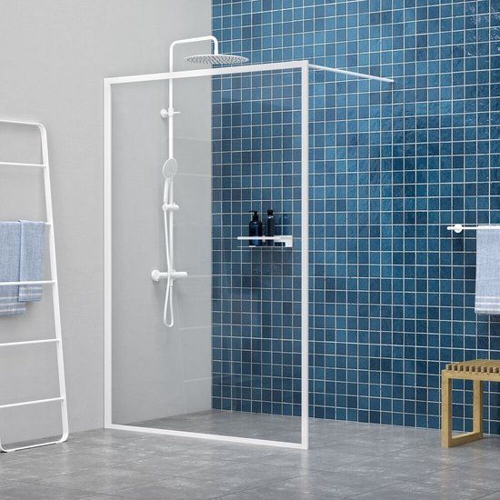 Sealskin Contour Inloopdouche 120x200cm Mat Wit - Antikalk - 6mm Glas