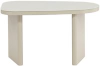 Hioshop Grönvik bijzettafel, wit, nachtkastje beige.
