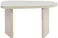 Hioshop Grönvik bijzettafel, wit, nachtkastje beige.