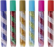 Folia Spiraal neon glinsterlijm, geassorteerd