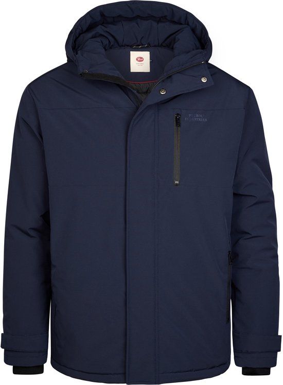 Petrol Industries Heren Parka jas met capuchon ironjunction - Blauw - Maat XXXL