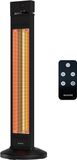 Auronic Terrasverwarmer - Infrarood Verwarming - Tot 25m2 - Staand - Carbon Fibre Techniek - 3 Standen - 2500W - Afstandsbediening - Zwart