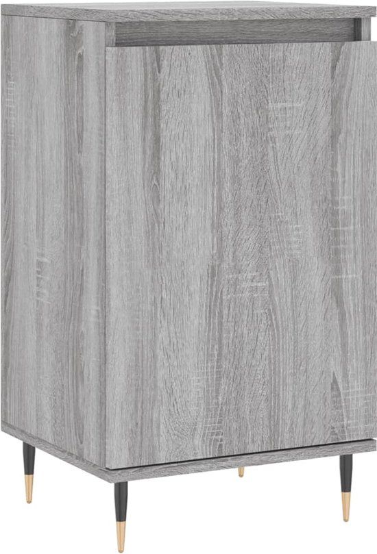 vidaXL Dressoir 40x35x70 cm bewerkt hout grijs sonoma