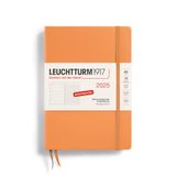 LEUCHTTURM1917 370488 weekkalender & notitieboek medium (A5) 2025, abrikoos, Duits