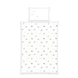 Herding Babybest Little Ocean Beddengoedset, ca. 40 x 60 cm, dekbedovertrek ca. 100 x 135 cm, met knoopsluiting en hotelklep, 100% katoen, flanel