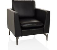 hjh OFFICE Loungestoel / eenzitsbank BAVERO PU zwart