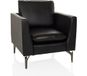 hjh OFFICE Loungestoel / eenzitsbank BAVERO PU zwart